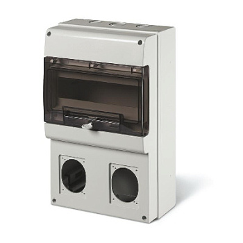 Корпус на 12 модулей и 2 поста с основанием 70х87 мм. Тип M400 DKC