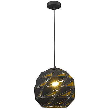 Светильник подвесной Черный/Черный E27 1*60Вт WE266.01.026 WERTMARK