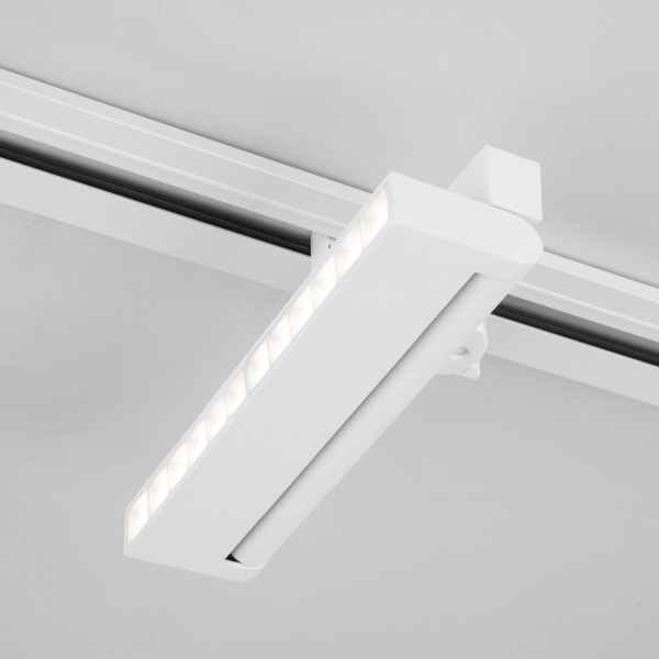 Трековый светильник для трехфазного шинопровода белый Garda (85025/01) Elektrostandard