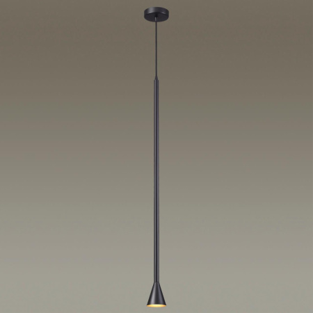 Подвесной св-к LED GU10 7W 220V PIPA черный/металл ODEON LIGHT