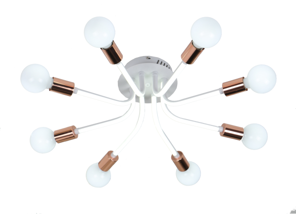 Потолочный светильник 8*E27 75Вт Белый IP20 Tanis FR6028CL-L40W Freya