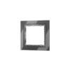 Рамка стеклянная Voltum S70 на 1 пост, (графит, стекло)