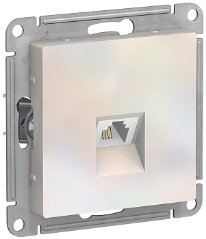 ATLASDESIGN розетка телефонная RJ11, механизм, жемчуг Schneider Electric