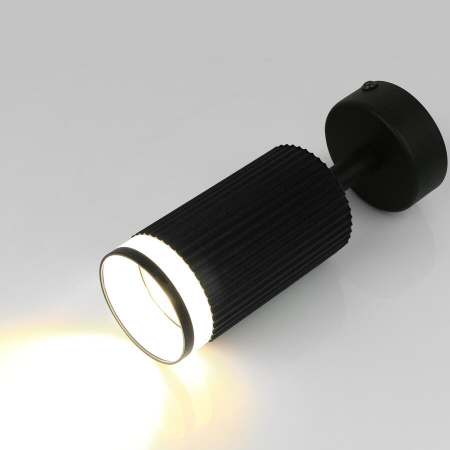 Спот на основании GWL-GU10-M-IP20 Одинарный Черный С Боковым рассеивателем Полосы General