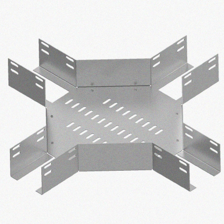 Лоток крестообразный глухой КМГ 200х50 УХЛ1, оцинкованный лист S1,0