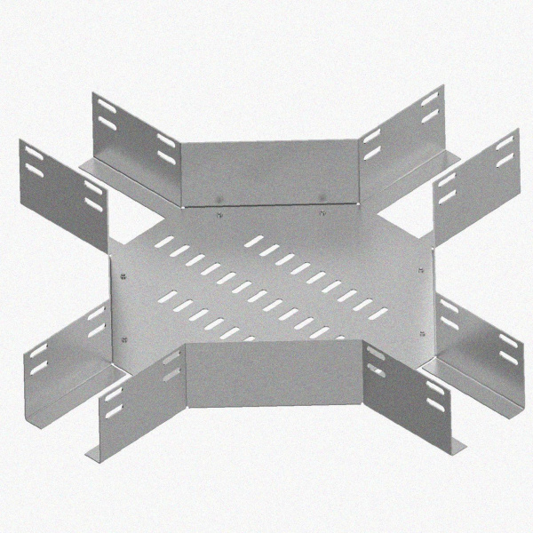Лоток крестообразный глухой КМГ 200х50 УХЛ1, оцинкованный лист S1,0