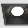 Встраиваемый светильник 2*GU10 50Вт Черный IP20 Downlight DL029-2-02B Technical Maytoni