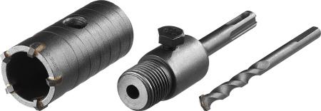 Коронка по бетону "Мастер" с державкой SDS-Plus, 35 мм ЗУБР