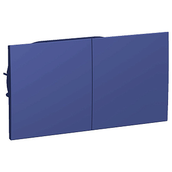 ATLASDESIGN Розетка двойная с заземлением со шторками сдвижная крышка 16А, аквамарин Schneider Electric