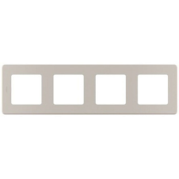 INSPIRIA Рамка горизонт/вертик 4 пост 10А шампань IP20 Legrand