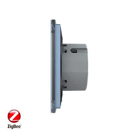 Сенсорный выключатель ZigBee (Wi-Fi) 1 клавиша 1 пост Синий Livolo