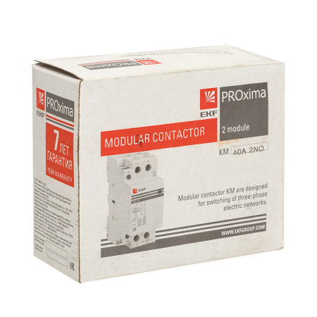 Контактор модульный КМ РУ 63А 1NO+1NC (2 мод) PROxima EKF