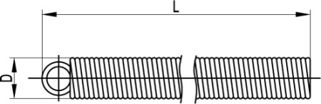 Пружина стальная для изгиба жестких труб д.25мм DKC