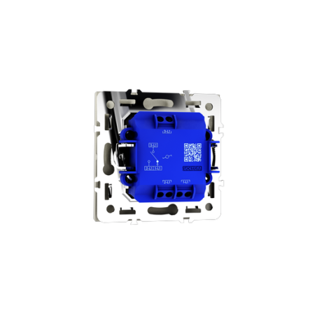 Проходной переключатель встраиваемый Voltum S70 одноклавишный 10А, (шелк)