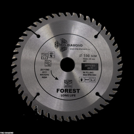 Диск пильный 150*20/16*48Т FLL842 Trio-Diamond