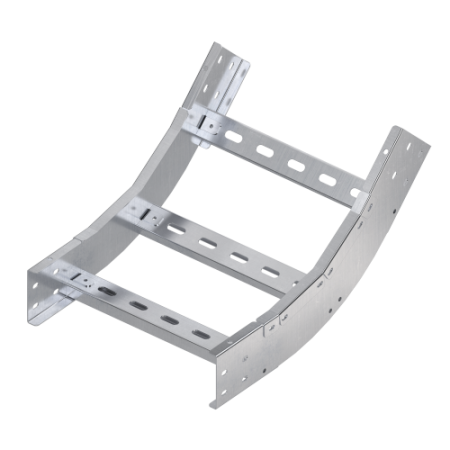 Угол вертикальный внутренний 45 градусов 80х450, R300, 1,5 мм, AISI 304 DKC