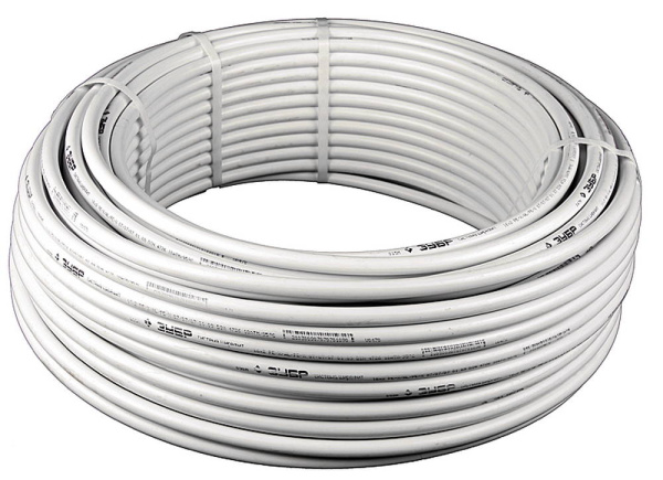 Труба металлопластиковая "ШиреФит", 32мм, толщ стенки 3мм, мет. слоя 0,6мм, макс. давл/ 10атм при т-ре 95°С, 50 м в упаковке ЗУБР