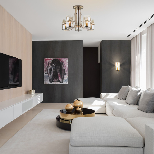 Потолочная люстра 5*E14 60Вт античная бронза IP20 Coppa (60085/5 античная бронза) Eurosvet