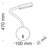 Бра 3Вт 3000K Хром IP20 Stem C035WL-L3CH3K Technical