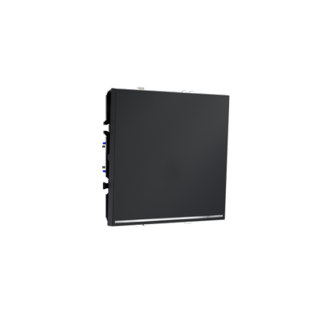 Выключатель встраиваемый Voltum S70 одноклавишный с подсветкой 10А, (графит)