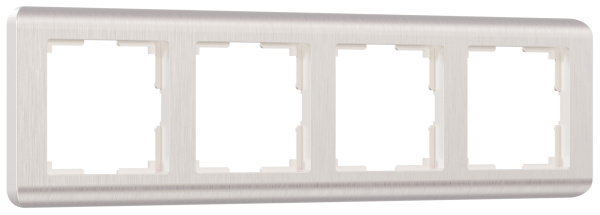 Stream Рамка горизонт/вертик 4 пост . перламутровый IP20 Werkel