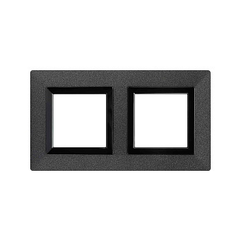 Рамка из металла, "Avanti", графитовая, 2 поста (4 мод.) DKC