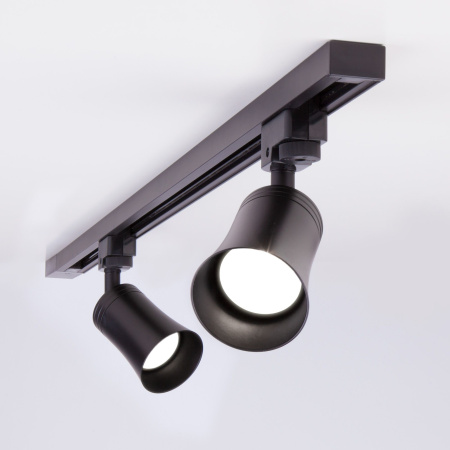 Трековый светильник для однофазного шинопровода 1*GU10 черный IP20 Vetro (a043142) Elektrostandard