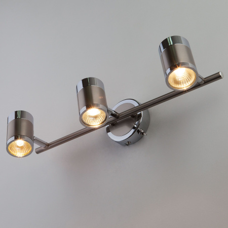 Настенный светильник 3*GU10 50Вт перламутровый сатин IP20 Prime (20058/3 перламутровый сатин) Eurosvet