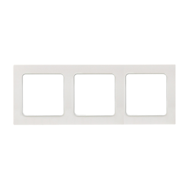 Стокгольм Рамка 3-местная белая EKF