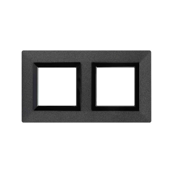 Рамка из металла, "Avanti", графитовая, 2 поста (4 мод.) DKC