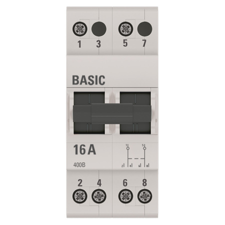 Трехпозиционный переключатель 2П 16А Basic EKF