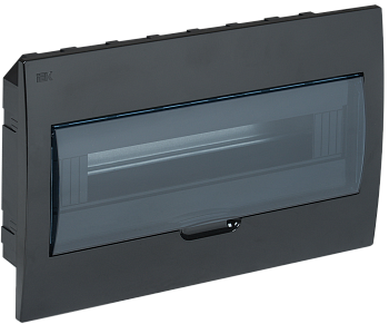 Корпус пластиковый ЩРВ-П-18 IP41 черный KREPTA 3 IEK