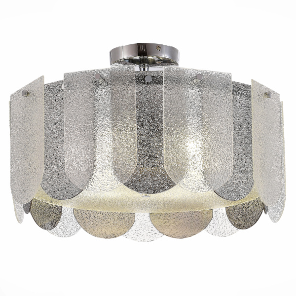 Люстра потолочная Хром/Прозрачно-Дымчатый E14 6*40Вт SLE1125-102-06 EVOLUCE