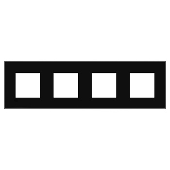 Рамка "Avanti", "Черный квадрат", 4 поста (8 мод.) DKC