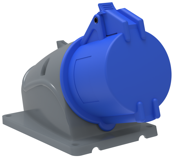 Розетка стационарная ССИ-123 32А-6ч/200-250В 2P+PE IP44 MAGNUM IEK