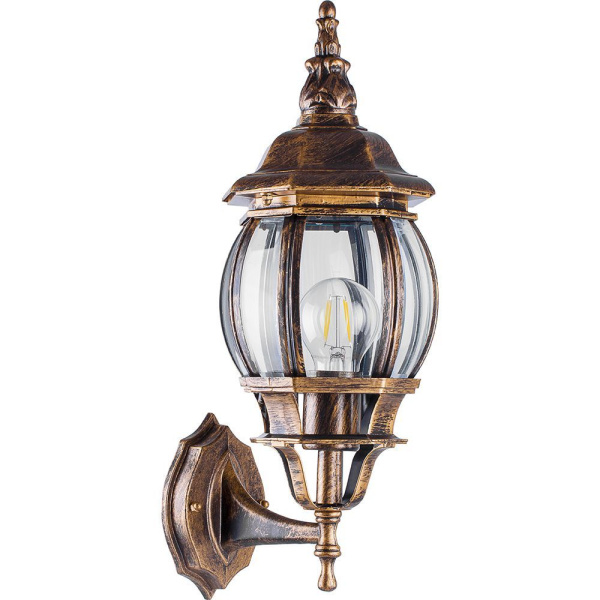 Св-к садово-парковый Feron 8101/PL8101 100W E27 230V, черное золото