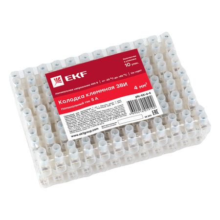 Колодка клеммная (6мм) 6А (10шт) PROxima EKF