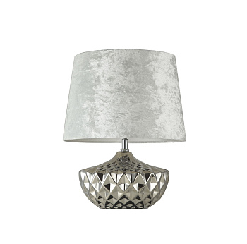 Настольная лампа 1*E27 60Вт Белый и Хром IP20 Adeline Z006-TL-01-W Maytoni