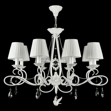 Люстра 8*E14 40Вт Жемчужный белый IP20 Passarinho ARM001-08-W Maytoni