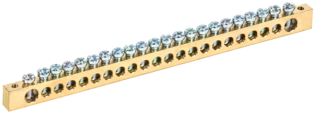 Шина PEN "земля-ноль" 8х12мм 22/2 (22групп/крепеж по краям) IEK Шина PEN "земля-ноль" 8х12мм 22/2 (22групп/крепеж по краям) IEK