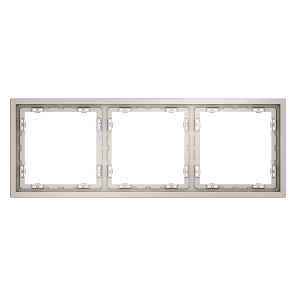 Рамка пластиковая Voltum S70 на 3 поста, (кашемир)