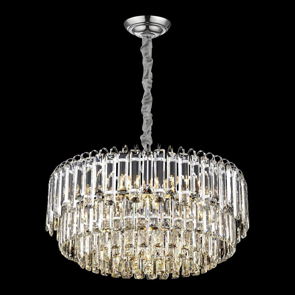 Люстра подвесная Хром/Прозрачный E14 13*40Вт WE130.13.103 WERTMARK