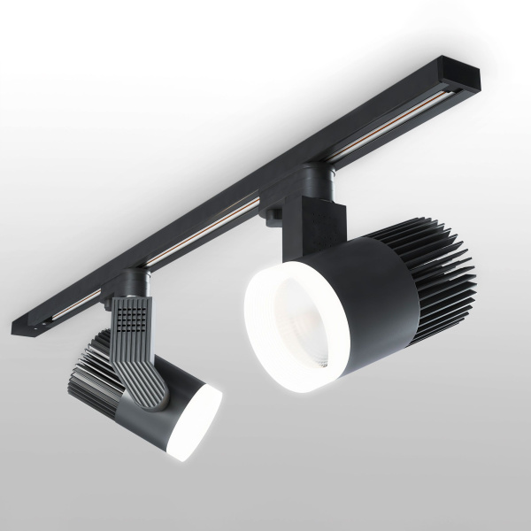 Трековый светодиодный светильник для однофазного шинопровода 20Вт 4200К черный IP20 Accord (a043917) Elektrostandard