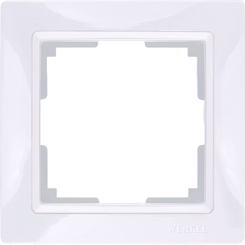 Snabb basic Рамка горизонт/вертик 1 пост . белый IP20 Werkel