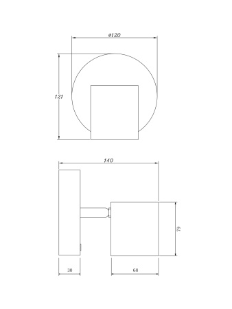 Спот LED 6Вт Черный IP20 PointFive FR10005CW-L6B Freya