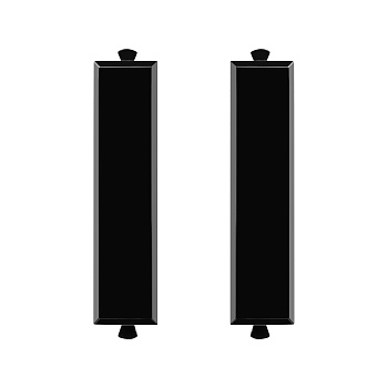 Комплект модульных заглушек "Avanti", "Черный квадрат", 0,5 модуля 2штуки DKC