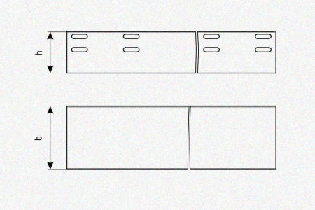 Лоток глухой ЛМГ 80х80х3000 УТ1,5, оцинкованный лист, S0,8