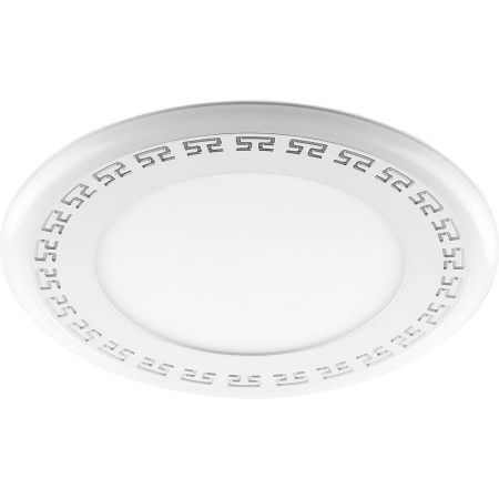 СНЯТ Светодиодный светильник Feron AL2440 встраиваемый 6W 4000K с синей подсветкой, белый