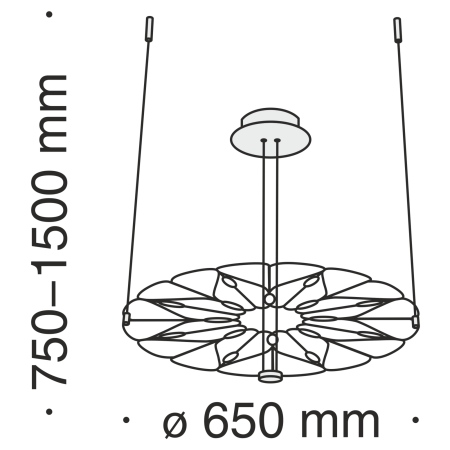 Подвесной светильник 16Вт 3000K Черный IP20 Volare MOD037PL-L16B Technical