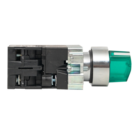 Переключатель BD33 3P c зеленой подстветкой 24В NO PROxima EKF